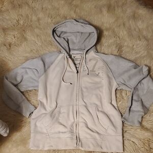 Vintage Y2K MENS AE Forever Zip-Up LINED Hoodie XXL